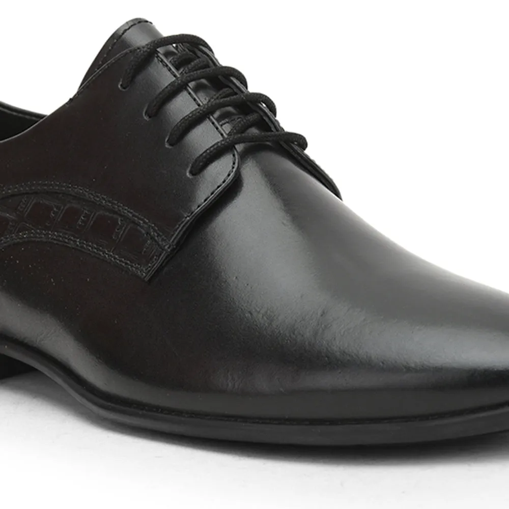 Healers Formal Lacing Classice Oxford Shoes For Men (Black) SSL-210 By Liberty
