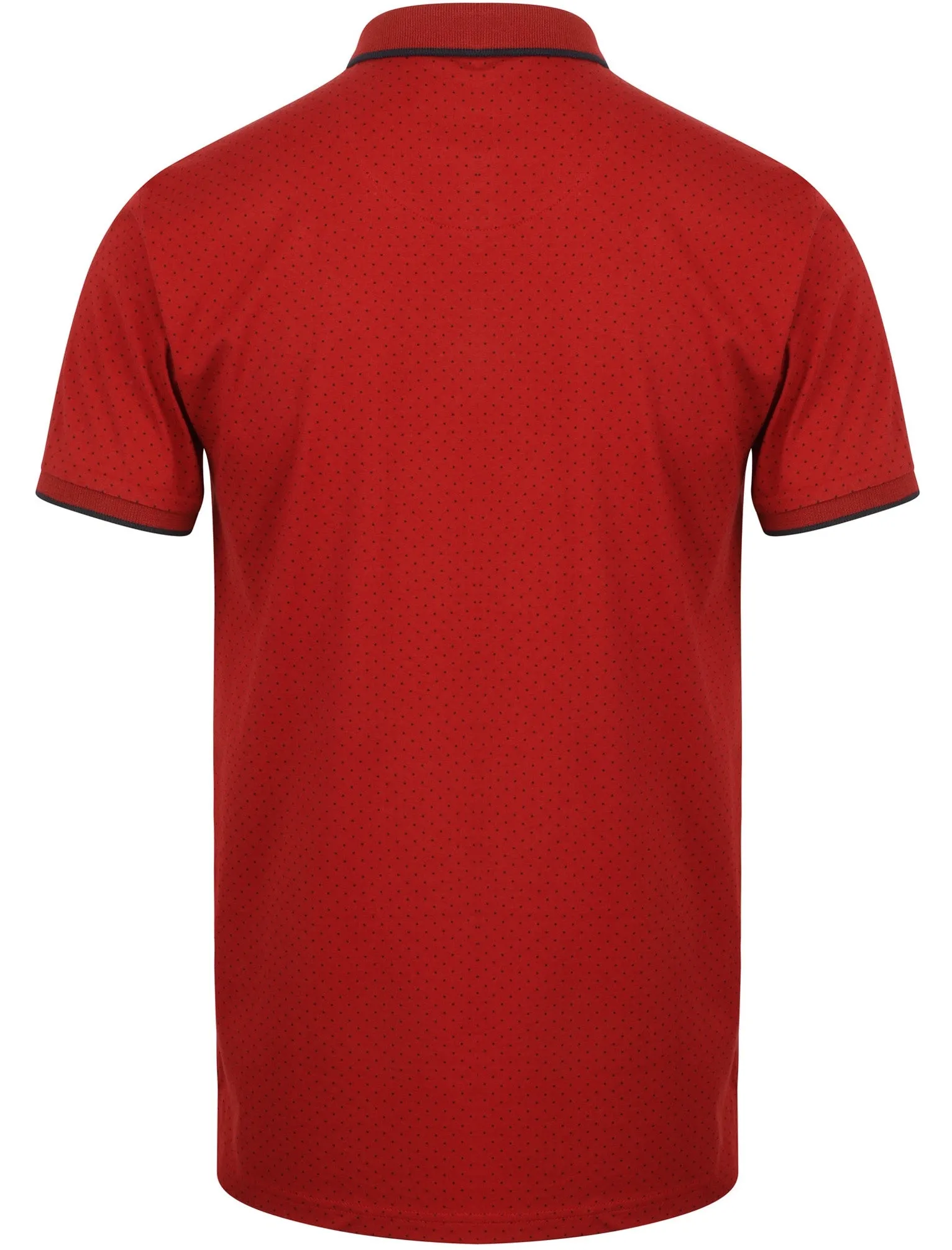 Howard Polka Dot Cotton Polo Shirt In Red - Le Shark